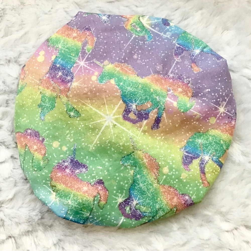 Women’s Reversible Satin Bonnet Unicorn Ombré
